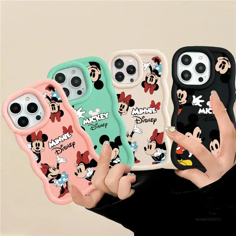 Disney Mickey Minnie Case For Redmi 14C 13C 12C 13 12 10C 9C 9T A1 A2 Plus A3 Note 13 Pro 5G 12 4G 11 10 Pro Plus 10S 11S Cute