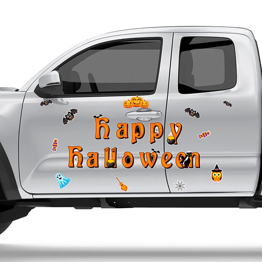 23 Pcs Magnetic Fridge Car Stickers Refrigerator Magnets Decorations Door Halloween