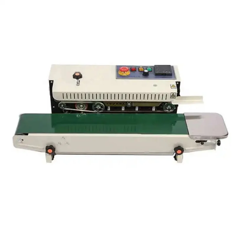 Automatic Snack Plastic Bag Pouch Sealer Hot Packing Continuous Band Heat Sealing hine