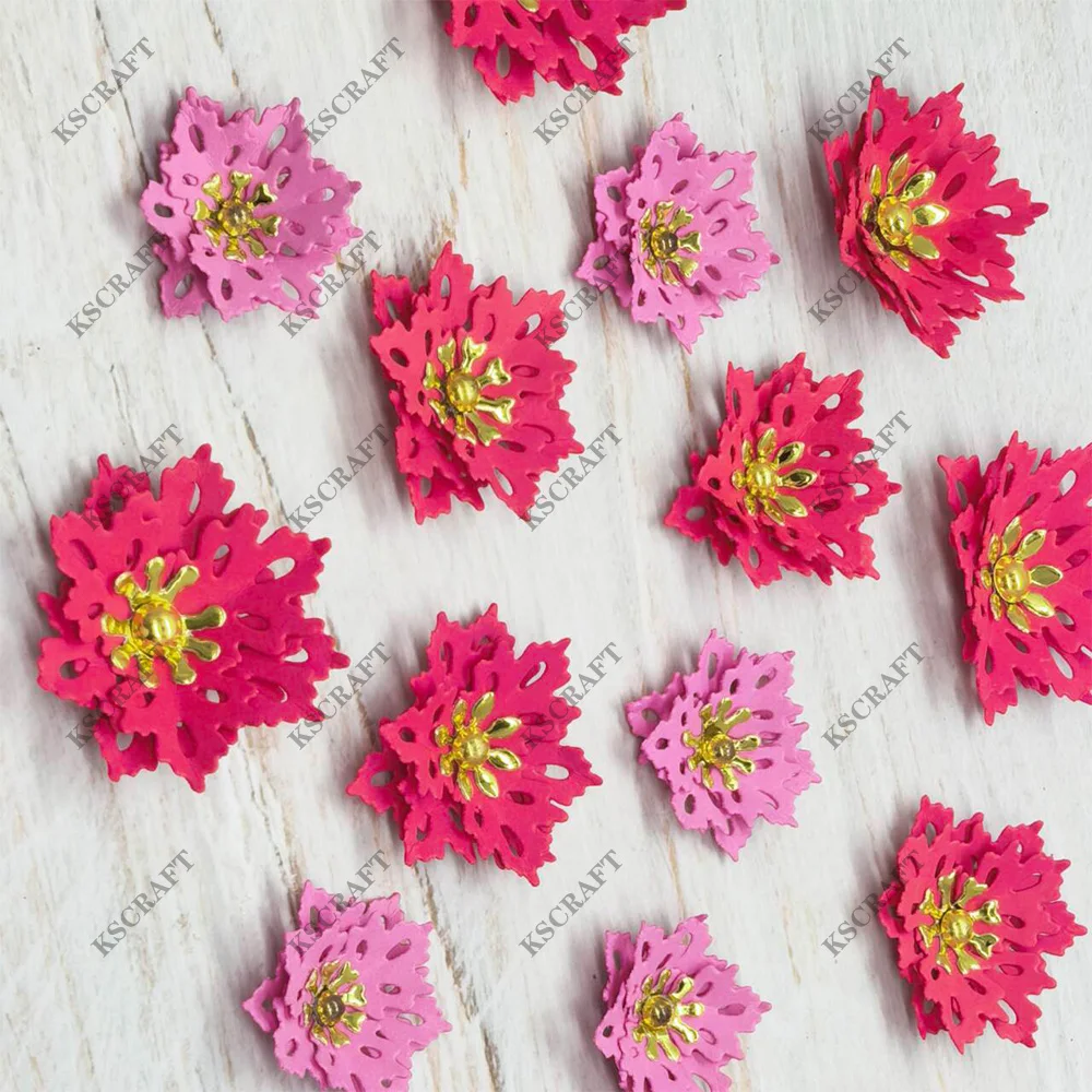KSCRAFT Winter Flowers Cutting Dies Stencils for DIY Scrapbooking Decorative Embossing DIY Paper Cards