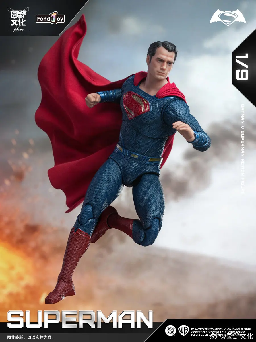 Original Fondjoy 1/9 Superman 2.0 Movable Action Figure Batman vs Superman Dawn of Justice DC Superhero Collection Model Gift - view 5