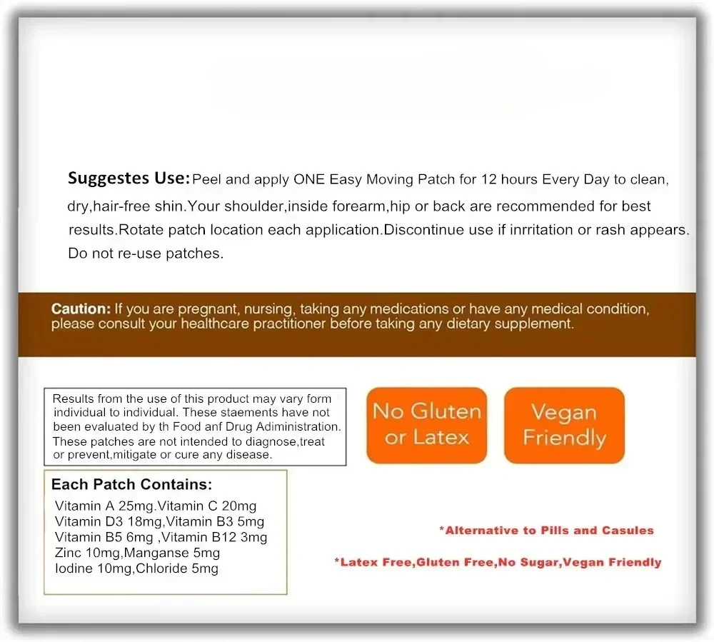 30 Patches Multivitamínico Plus Patches Transdermicos