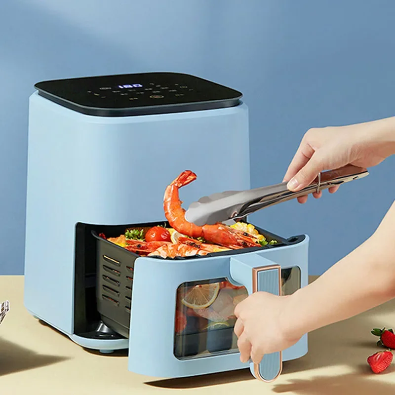 

Новое обновление, воздушная фритюрница 1400 Вт, интеллектуальный популярный бытовой автоматический многофункциональный прибор, духовка большой емкости 4 л