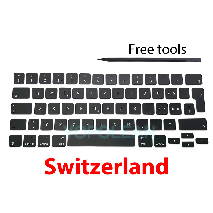 Brand New A2480 Black Key Keycaps Keys Cap For iPad Pro 12.9