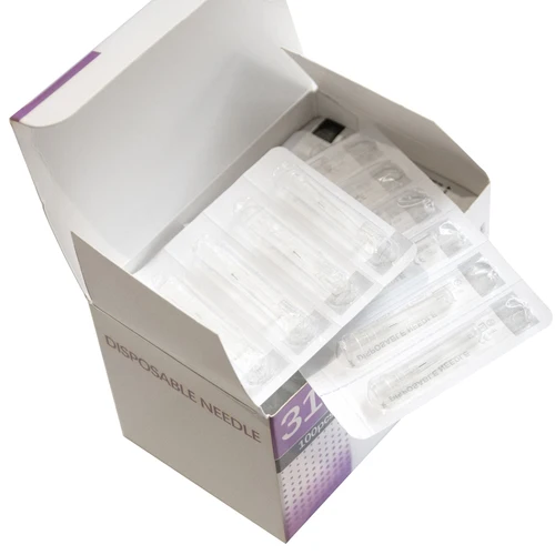 Imagen 2 del producto 30G-34G aguja indolora Piercing jeringa transparente pegamento de inyección tapa de punta transparente aguja de inyección farmacéutica 1,5/2,5/4/6mm