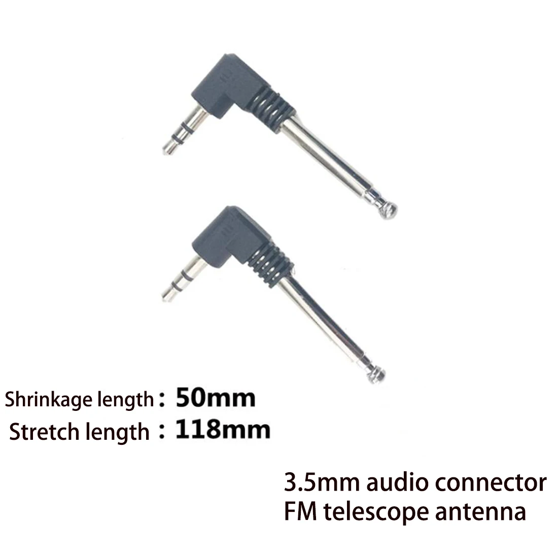 1PC 118mm Long 4 Section Telescoping Antenna 3.5mm Male FM Radio Aerial for Mobile Cell Phone NEW Wholesale