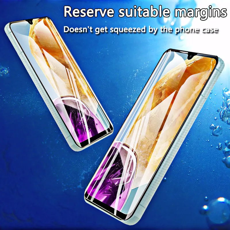 1-4 قطعة حامي الشاشة لهاتف جالاكسي M15 5G سامسونج الزجاج المقسى كريستال 9H عالية الألومنيوم المضادة للخدش حافظة بصمة صديقة