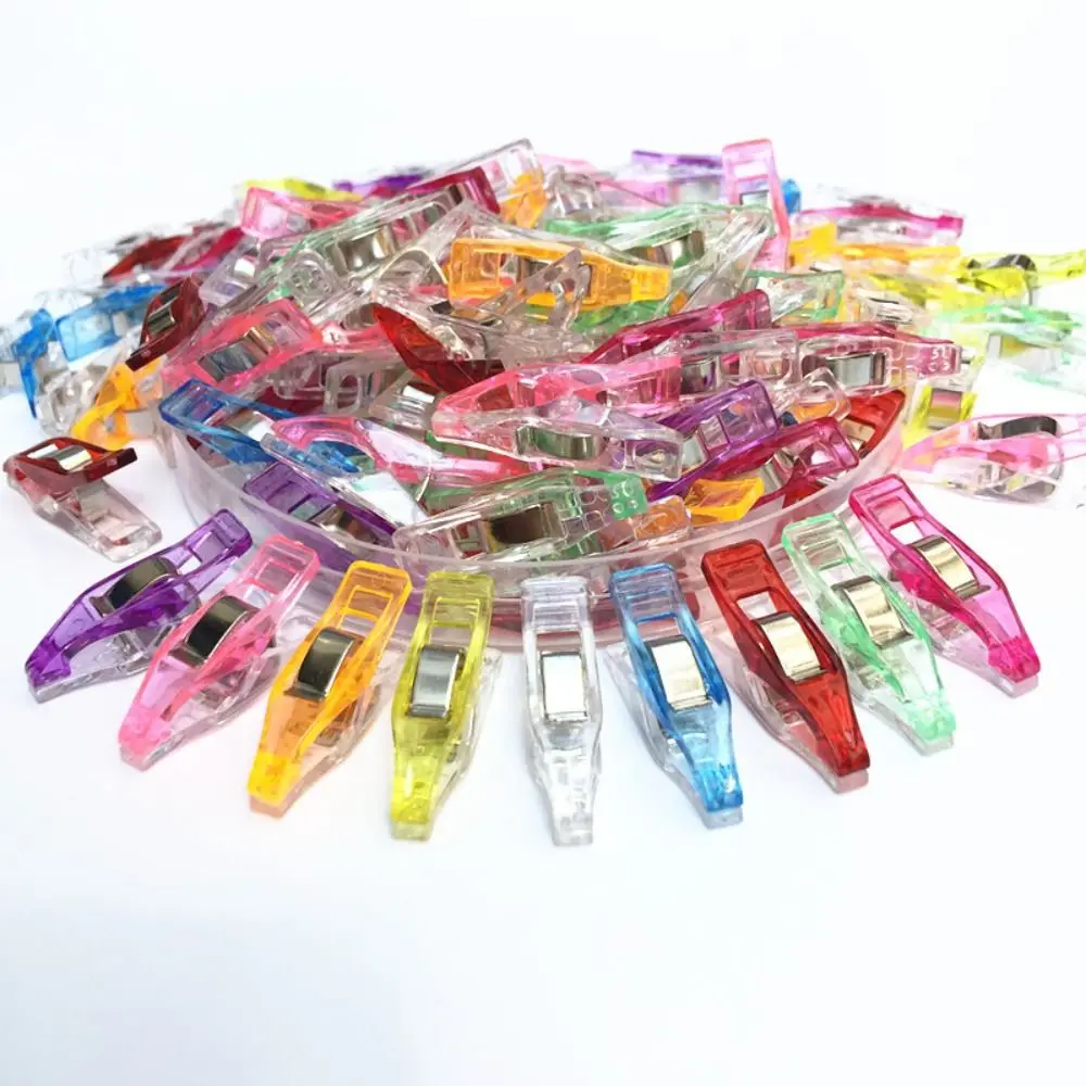 Multifunctional Fixed Clip New Mixed Color Plastic Crochet Clips Multipurpose DIY Desktop Storage Clamps