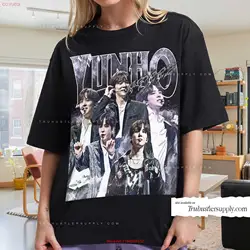 Yunho Ateez Kpop T Shirt Vintage for her SweaT long or short sleeves