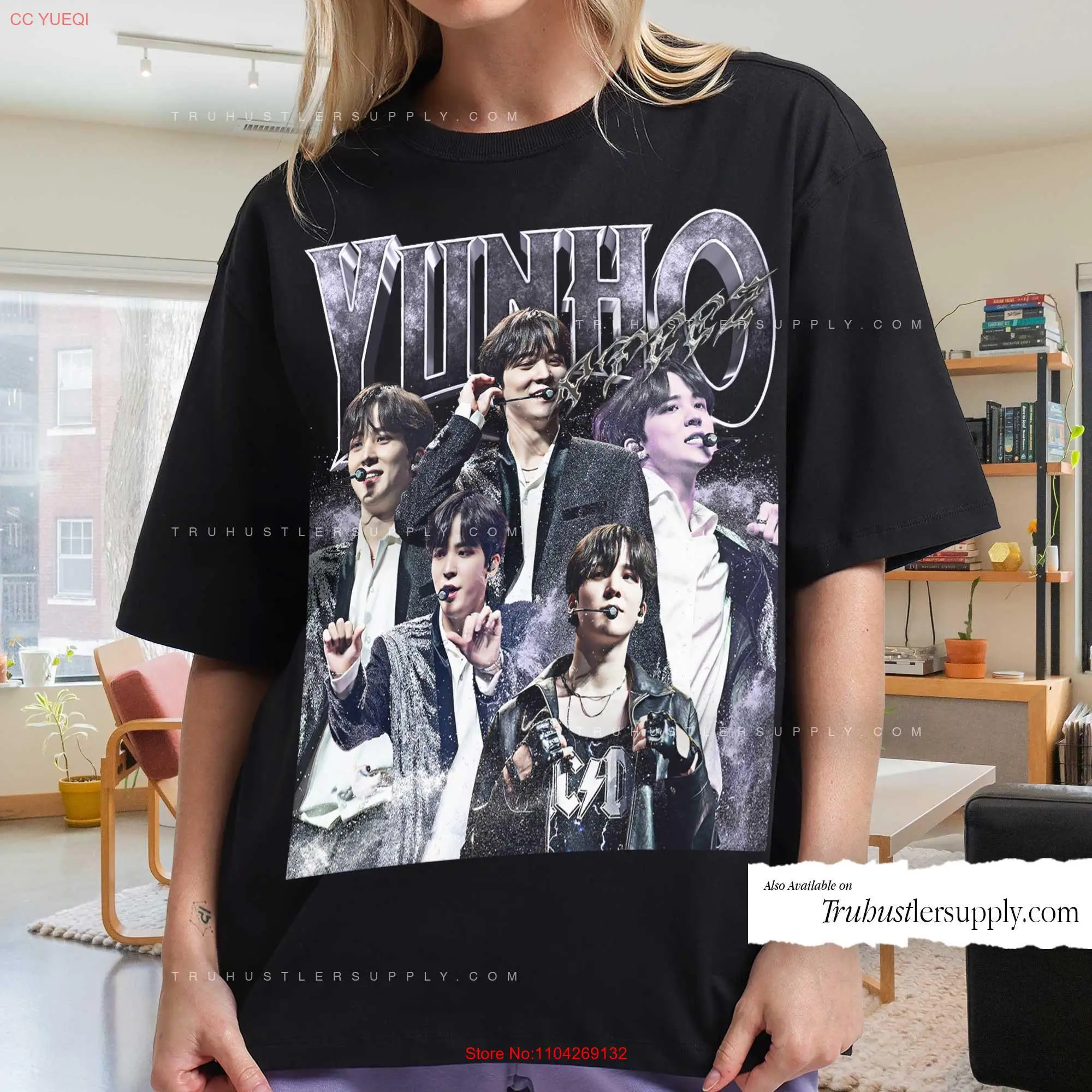 Yunho Ateez Kpop T Shirt Vintage for her SweaT long or short sleeves