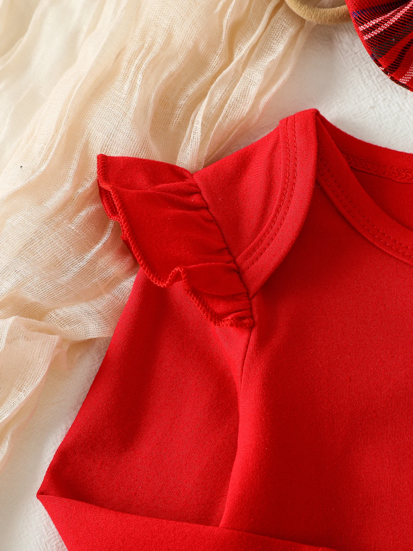 3 قطعة عيد الميلاد الخريف الوليد الرضع طفلة الملابس مجموعات متماسكة الأحمر رومبير الغزلان منقوشة التنانير وتتسابق زي 0-1Y عقال #3