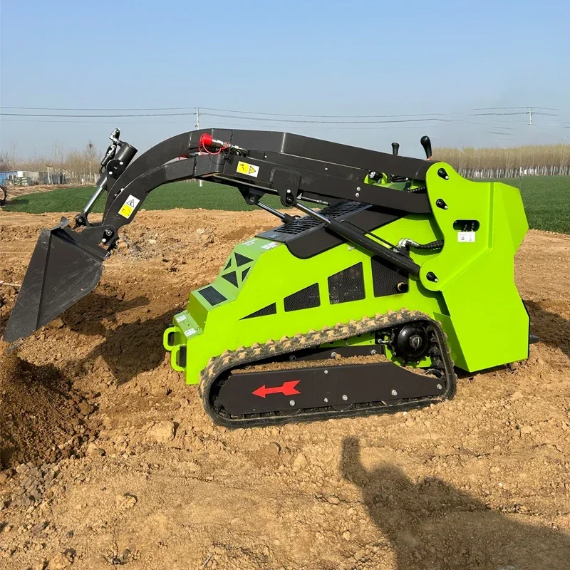 Micro Skid Steer Loader 1T 2T 3t Earth Machinery Crawler Electric Pump Core Components