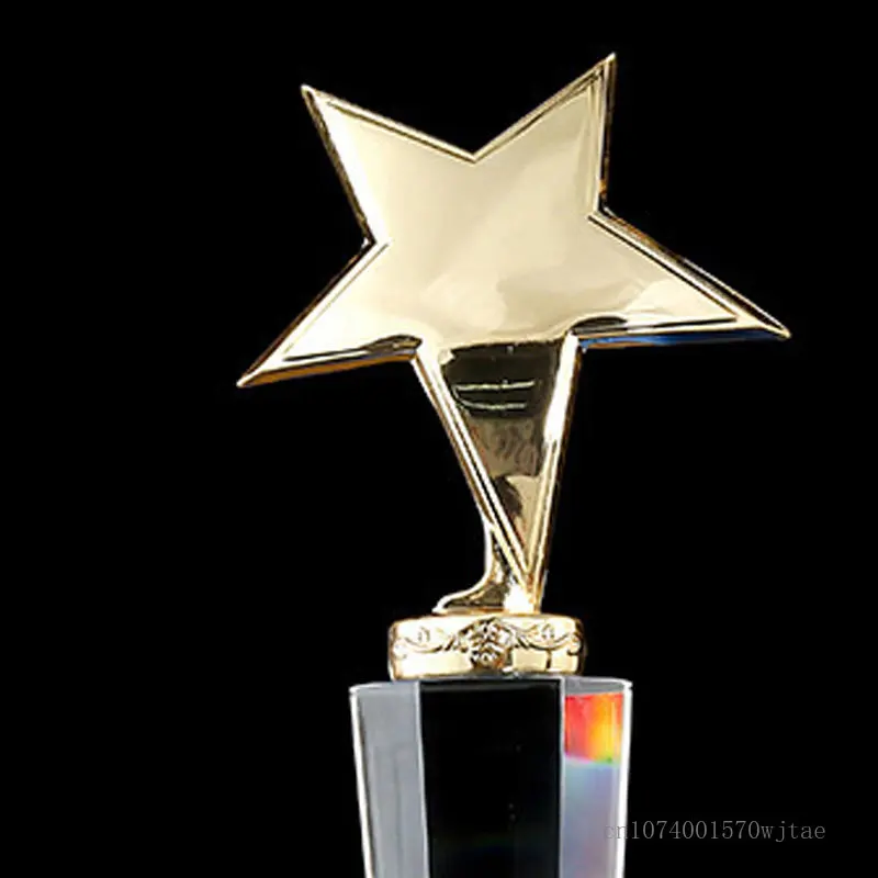 Customized Transparent Crystal Trophy, Column Sculpture, Glass Decoration, Competition, Activities, Award, Home Decor, 1Pc