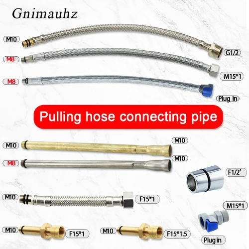Manguera de conexión de entrada especial para grifo extraíble de cocina/baño M15/M8/M10/tubo adaptador de extensión enchufable