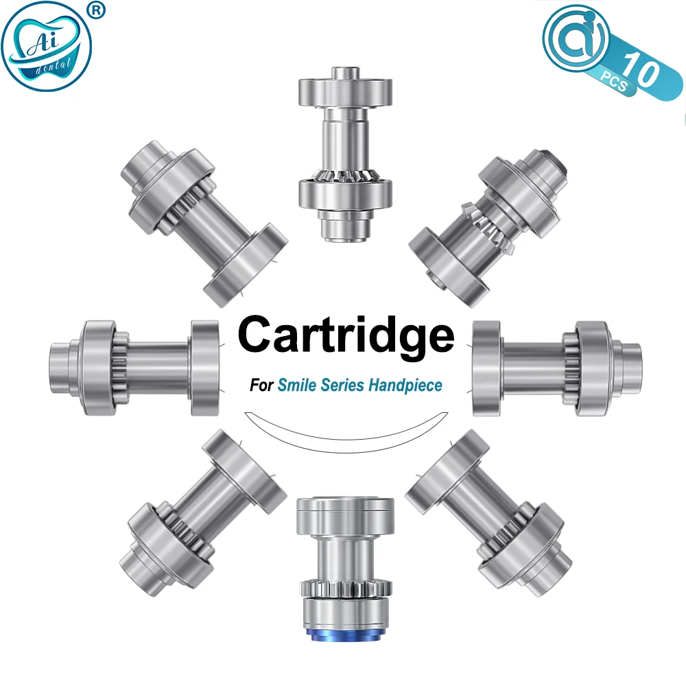 Smile Series Dental Cartridge Accessories Only for New 1:5/1:1/4:1/20:1 Contra Angle Low Speed Handpiece Dentist Rotor 10 PCS