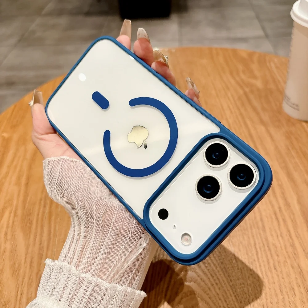 Original Transparent Luxury Acrylic Magnetic Case 17 Pro Max For Magsafe Case For iPhone 17 Pro Max 17Pro 17ProMax Back Cover