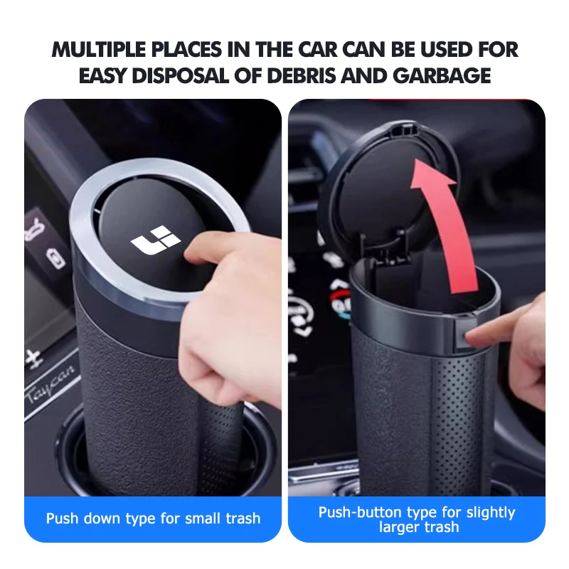 Car Trash Can Durable Waterproof ABS Garbage Storage Box For Leading Ideal L7 L8 L9 2021-23 Li Auto Lixiang One view 4
