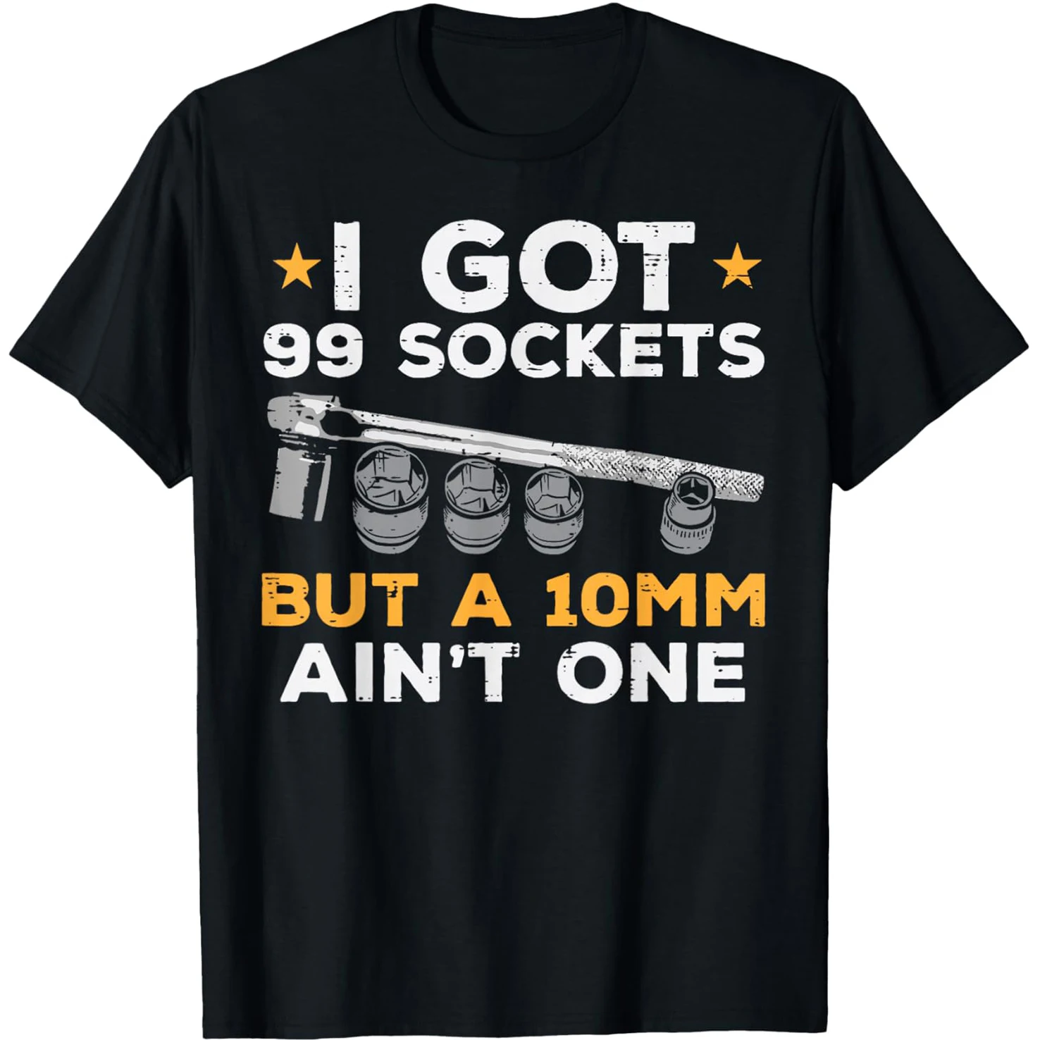 Ich habe 99 Steckdosen, 10mm, aber keine sind fehlerhaft – Lustiges Kfz-Mechaniker-Garage-T-Shirt für Herren, Humor-Streetwear-T-Shirt, Kurzarm, Unisex, Lockere Kleidung – Detail 2