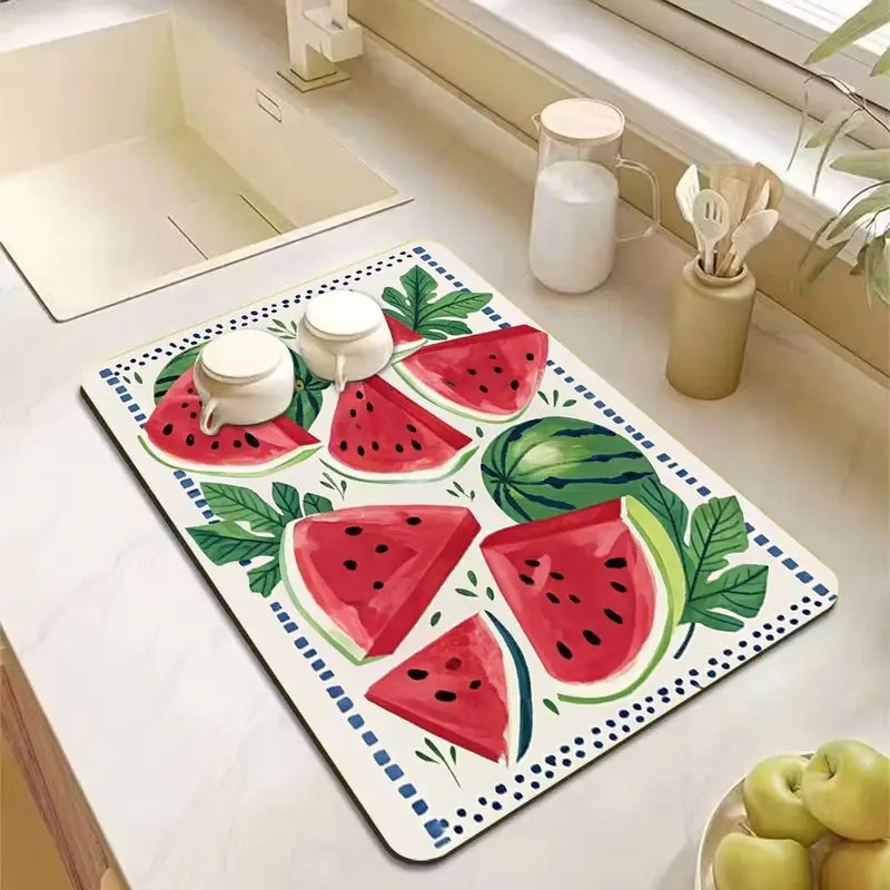 VIKAMA Luxury Marble Pattern Placemat, Waterproof Oil-Proof Table Mat, Heat Resistant Washable Dining Mat for Home Decor