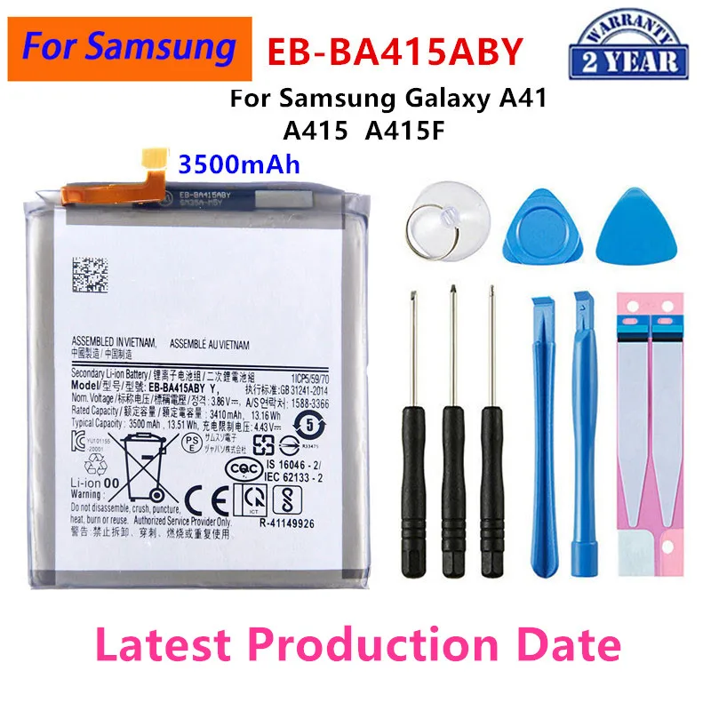 Brand New EB-BA415ABY 3500mAh Replacement Battery For Samsung Galaxy  A41 A415  A415F Mobile Phone Batteries +Tools