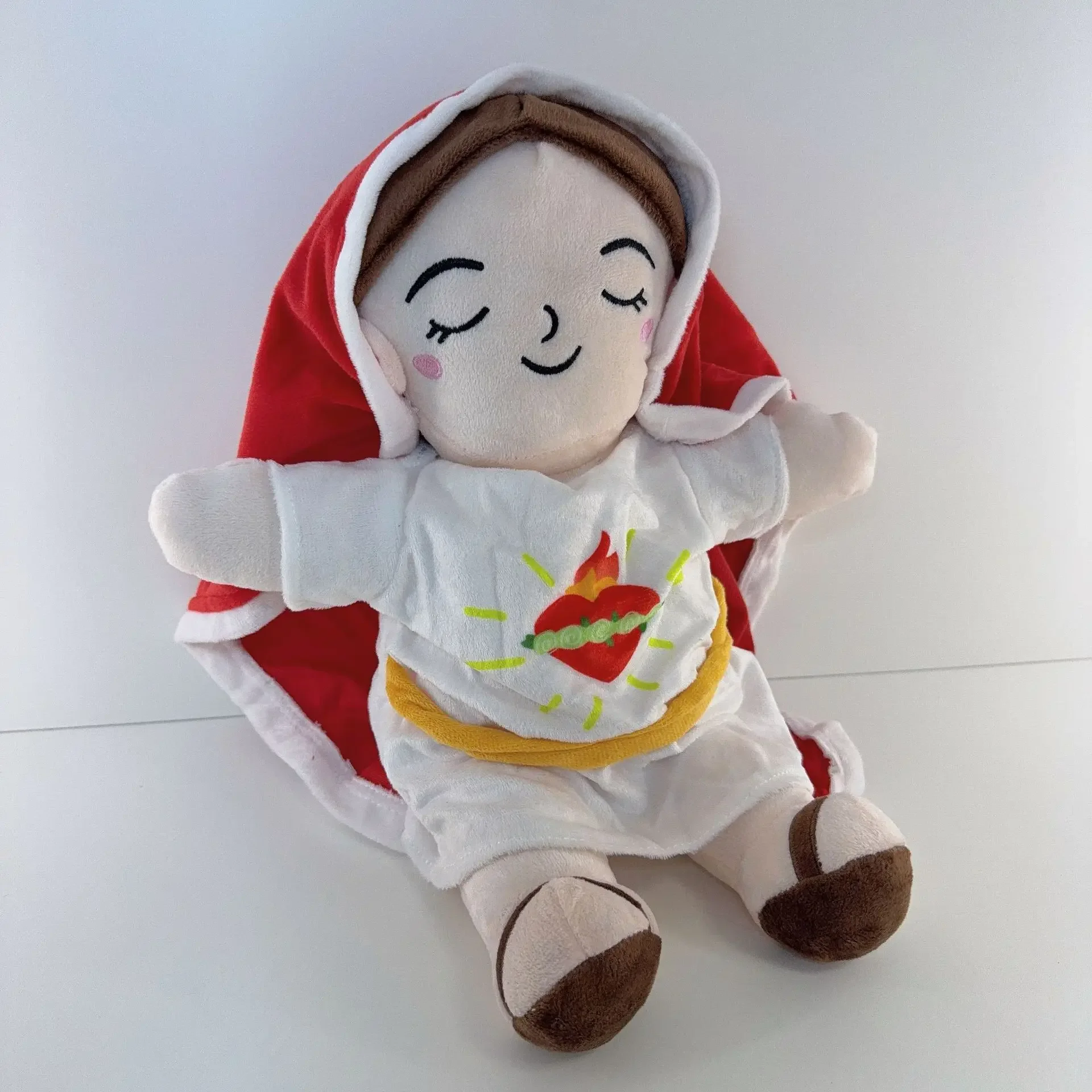 Hot Soothing Breathing Yeah Girl Plush Doll Ornaments Four-gear Adjustment Children Music Sleep Companion Christmas Toy Gifts