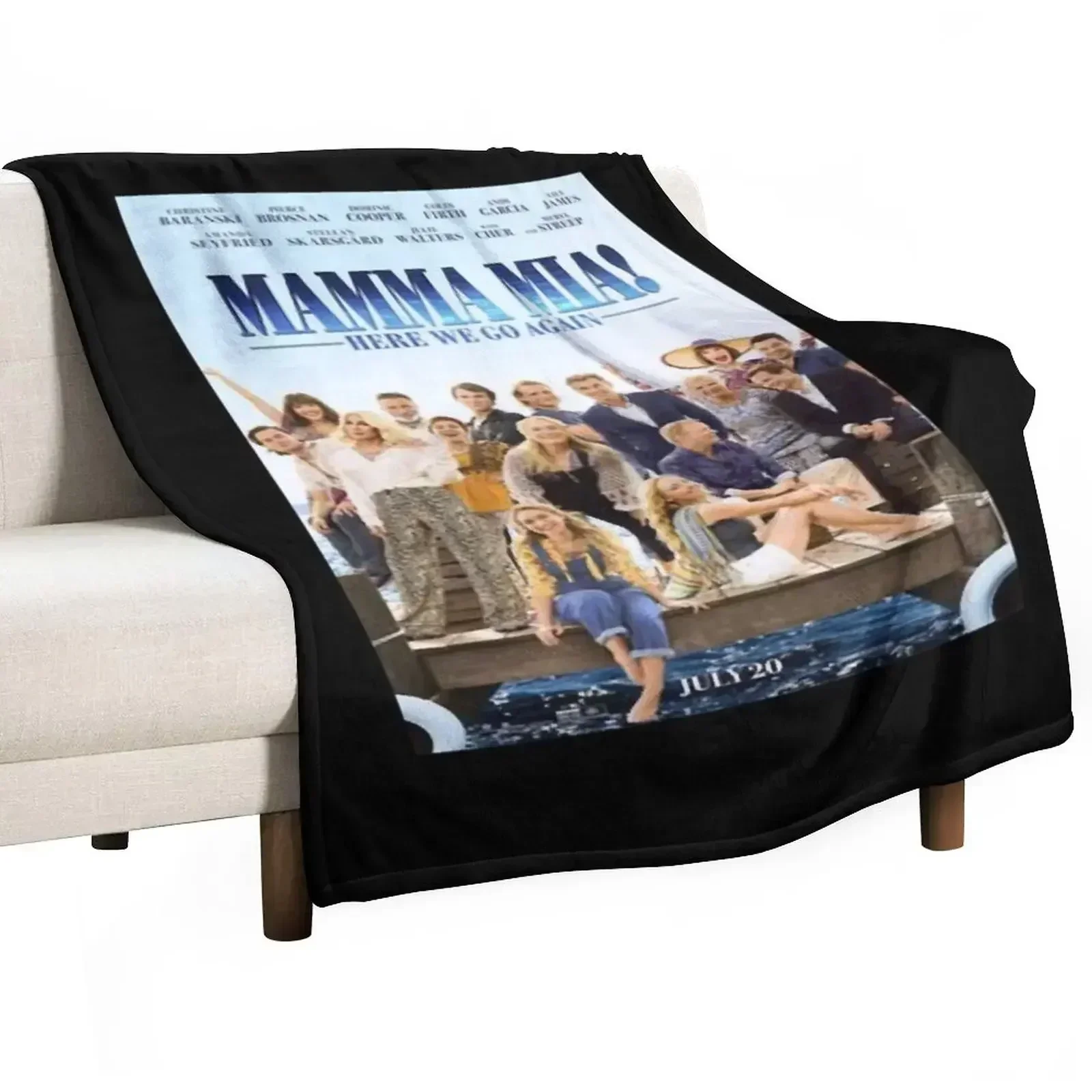 Beautiful Model Mamma Romantic Musical Mia Drama Gifts Music Fan Throw Blanket Decorative Beds for babies Softest Blankets