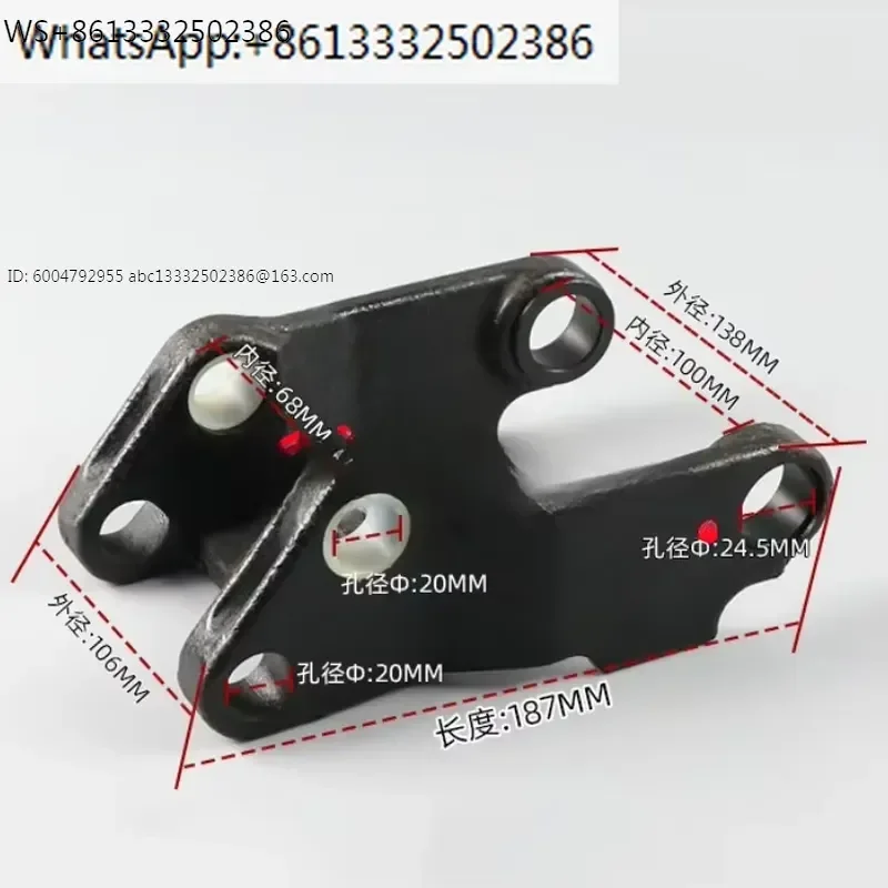 High quality Electric forklift pallet truck parts Carrying wheel bracket used for BT LPE200/LWE200 OEM 132523；7504888；261272