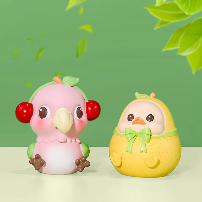 Boîte aveugle originale de la série Fruit Alliance, jouets fruits animaux, sac de devinettes, figurine Anime, modèle Kawaii, cadeau d'anniversaire, boîte mystère