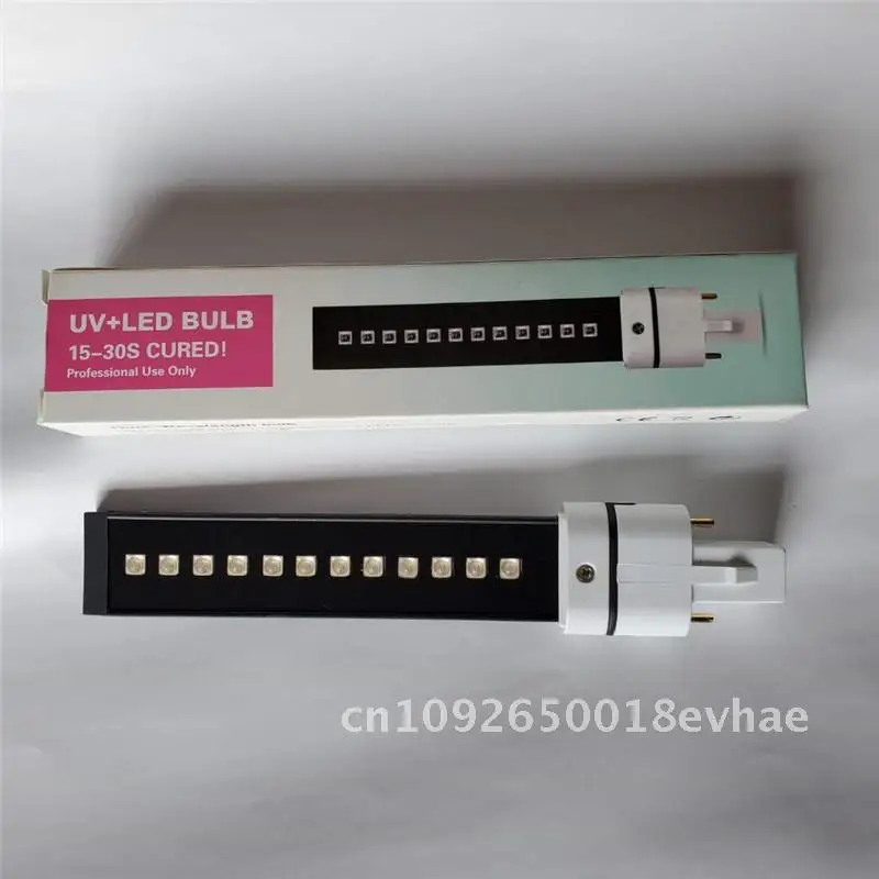 9W Nail Art UV/LED Lamp Phototherapy Special Ultraviolet Cross-border Exchangeable Lamp Black Silver for Professional Use