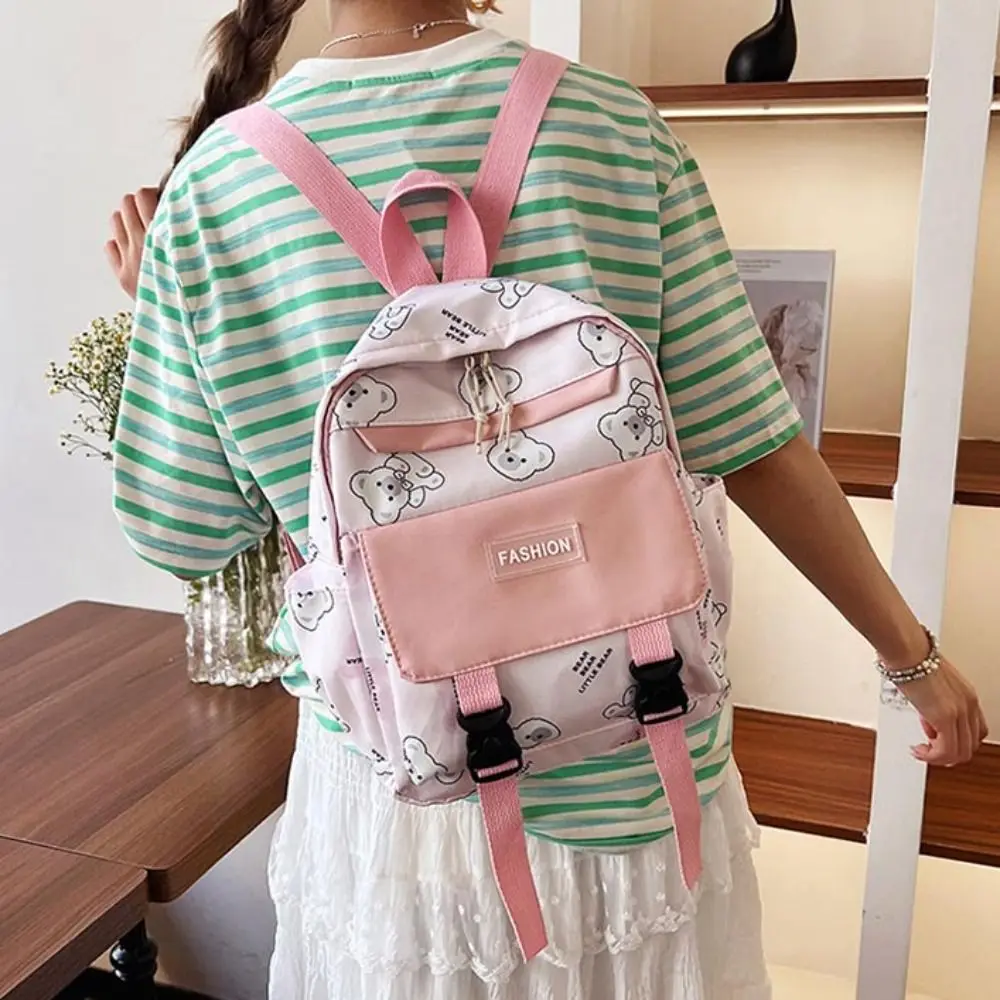 Zaini per bambini di grande capacità Borsa a tracolla per bambini in nylon impermeabile Cinghie leggere regolabili Borse da scuola Asilo