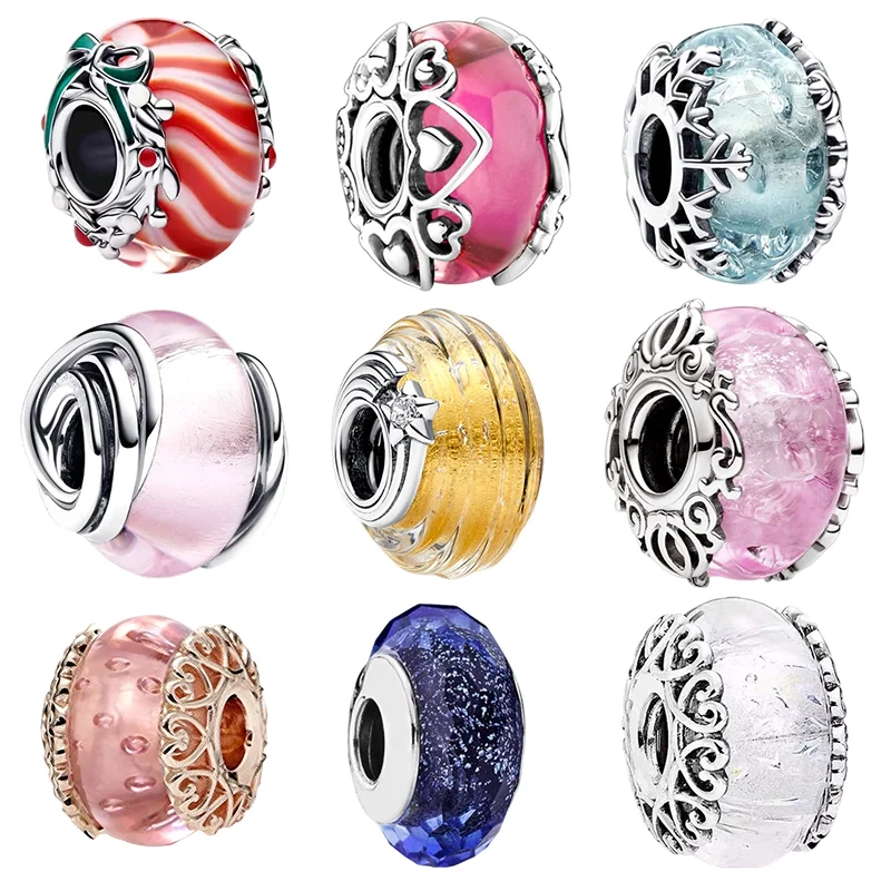 

Новый узор, однотонная цветная цветная глазурь, серия, подходит для стерлингового серебра 925 пробы, оригинальные ювелирные изделия, сделай сам, изготовление ювелирных изделий, подарок