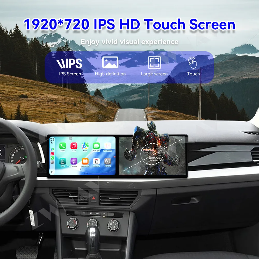 10.1 + 10.1 بوصة عرض تعمل باللمس ل Volkswagen Bora 2019-2022 أندرويد 15 سيارة لتحديد المواقع والملاحة Carplay سيارة مشغل وسائط متعددة
