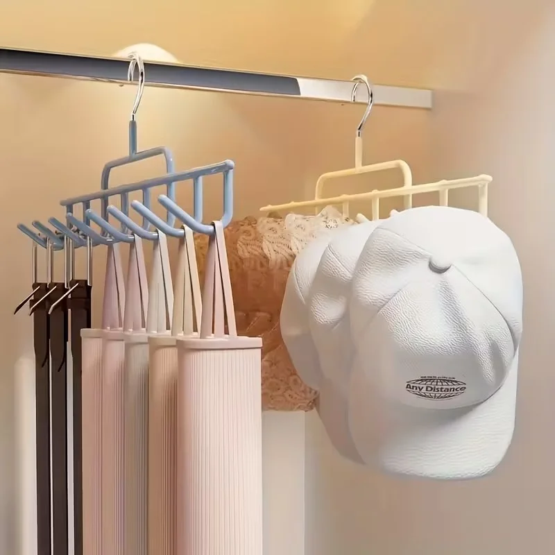 1PC Multi Purpose Hat Organizer Hook Closet Wall Mounted Cap Rack Baseball Scarf Bag Lingerie Sling Dorm Storage Hanging Holder