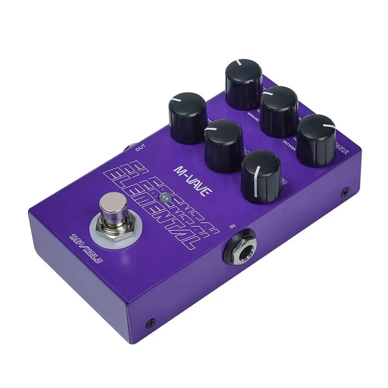 M-Vave Elemental Digital Delay Pedal 9 Different Delay Guitar Effects Delay Pedal Support For TAP And HOLD Mode Effector