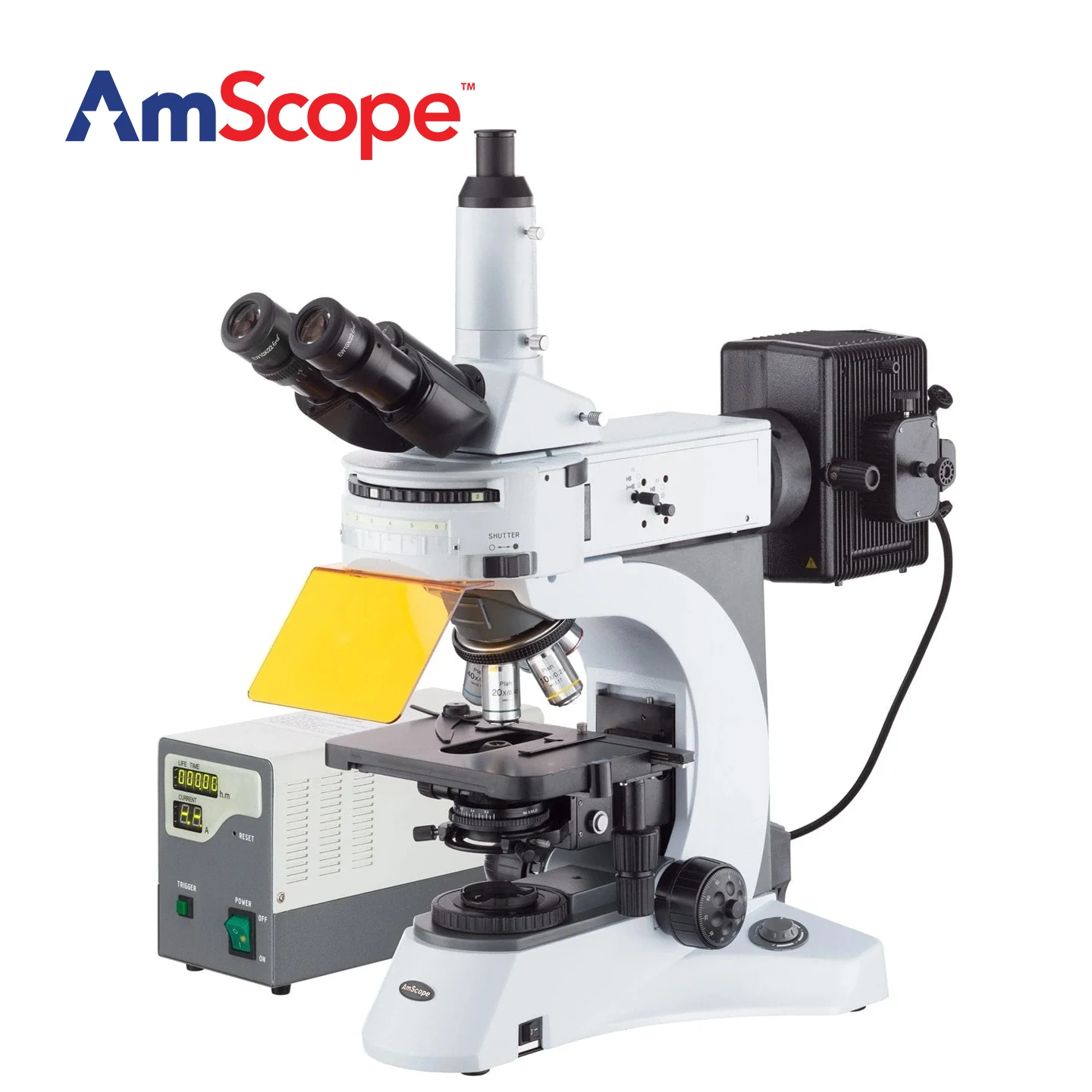 Amscope Microscope Compound 40X-1000X - AmScope FM820 Series Epi-fluorescence Trinocular Compound