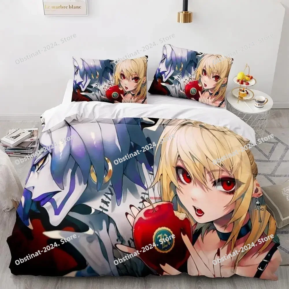 

3d Print Anime Death Note Bedding Set Single Twin Full Queen King Size Bed Set Adult Kids Bedroom Duvet cover Sets Birthday Gift