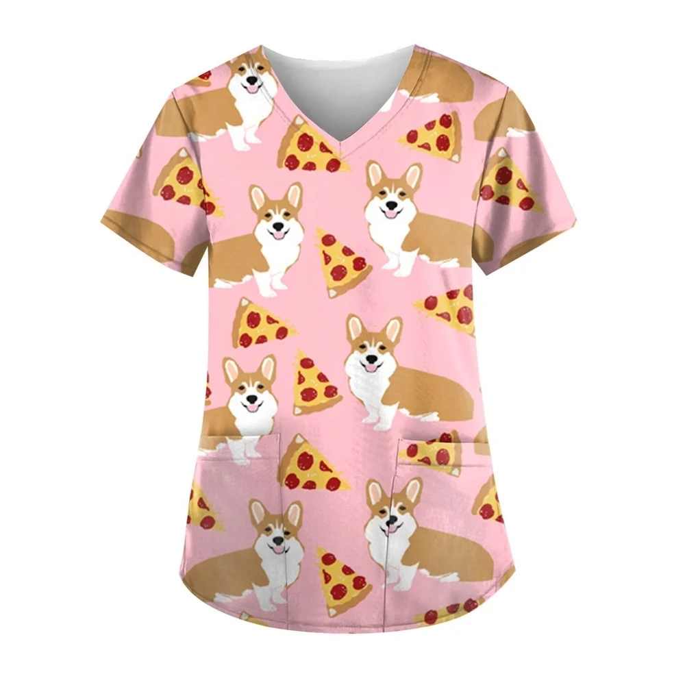 New Tops Fashion Pharmacist Dentist Veterinary Nurse Slim Beauty Scrub Clothes Spa Nurse Pure Cotton Medical Lab Medical Uniform