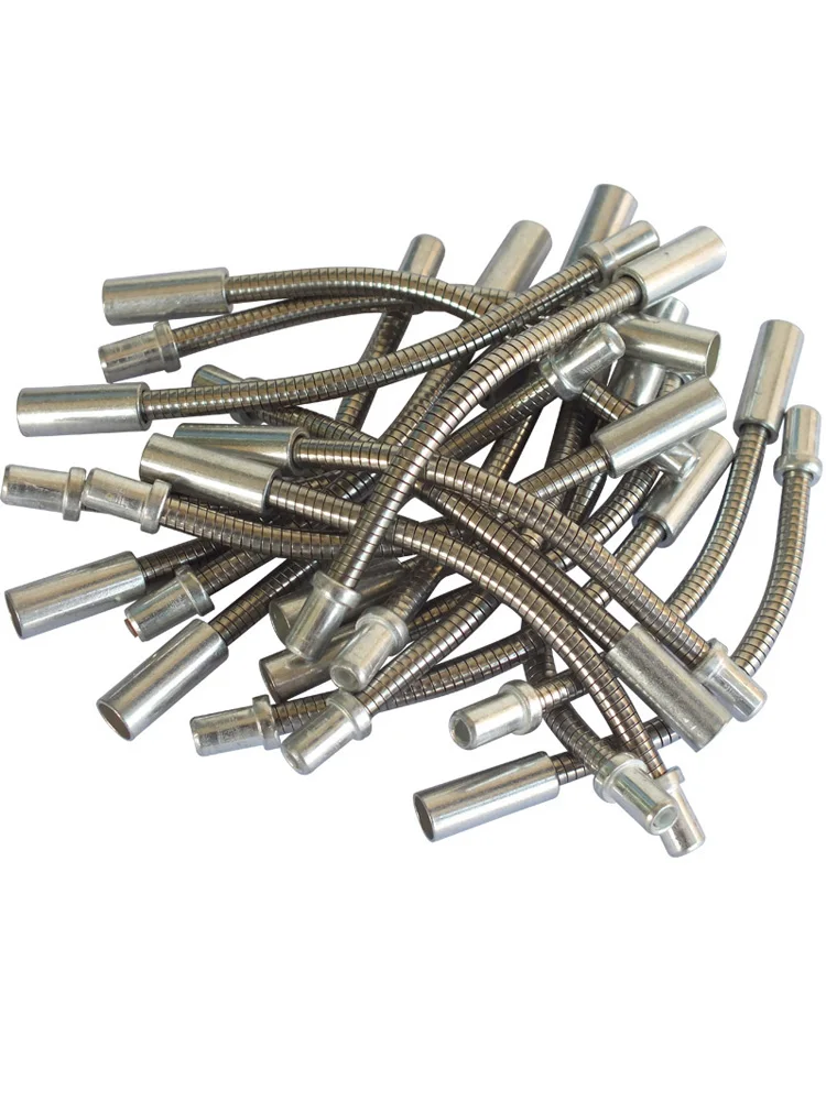 DELT 10 pièces vélo V frein fil Flexible Tube bottes câble nouilles Guide tuyau 90MM vélo pièces en acier inoxydable