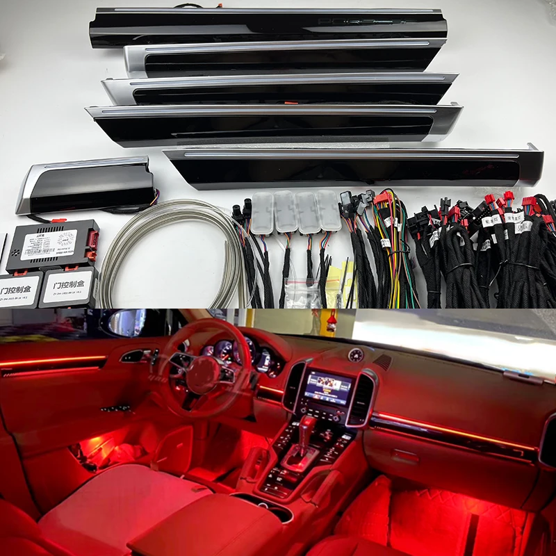 

Pop Replacement Inter Door Ambient Light For Porsche Cayenne 958.1 2010-2017 Led Atmosphere Lamp App Mirror Cover Adjust Control