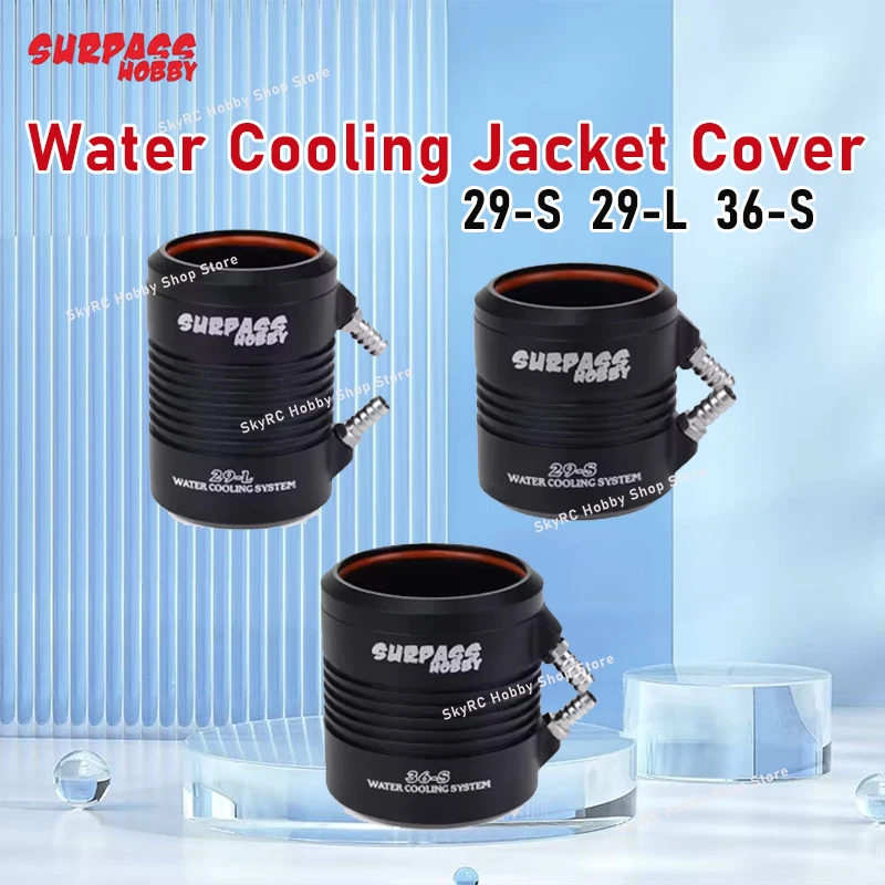 Surpass Rocket RC Wasserkühlungsjacke – 29-S/29-L/36-S für 2948/2958/2968/3660/3670 RC-Bootsmotor