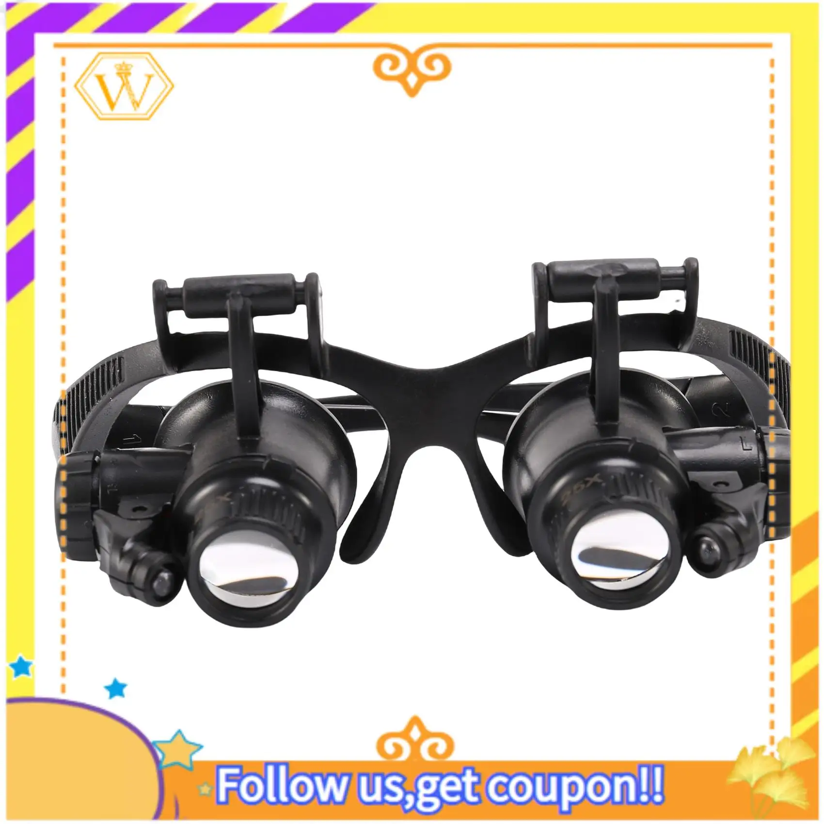 

A01K-Инструменты для часов, набор инструментов для ремонта часов, увеличительное стекло со светодиодной подсветкой, лупа 10X 15X 20X 25X, лупа для ремонта часов, лупа