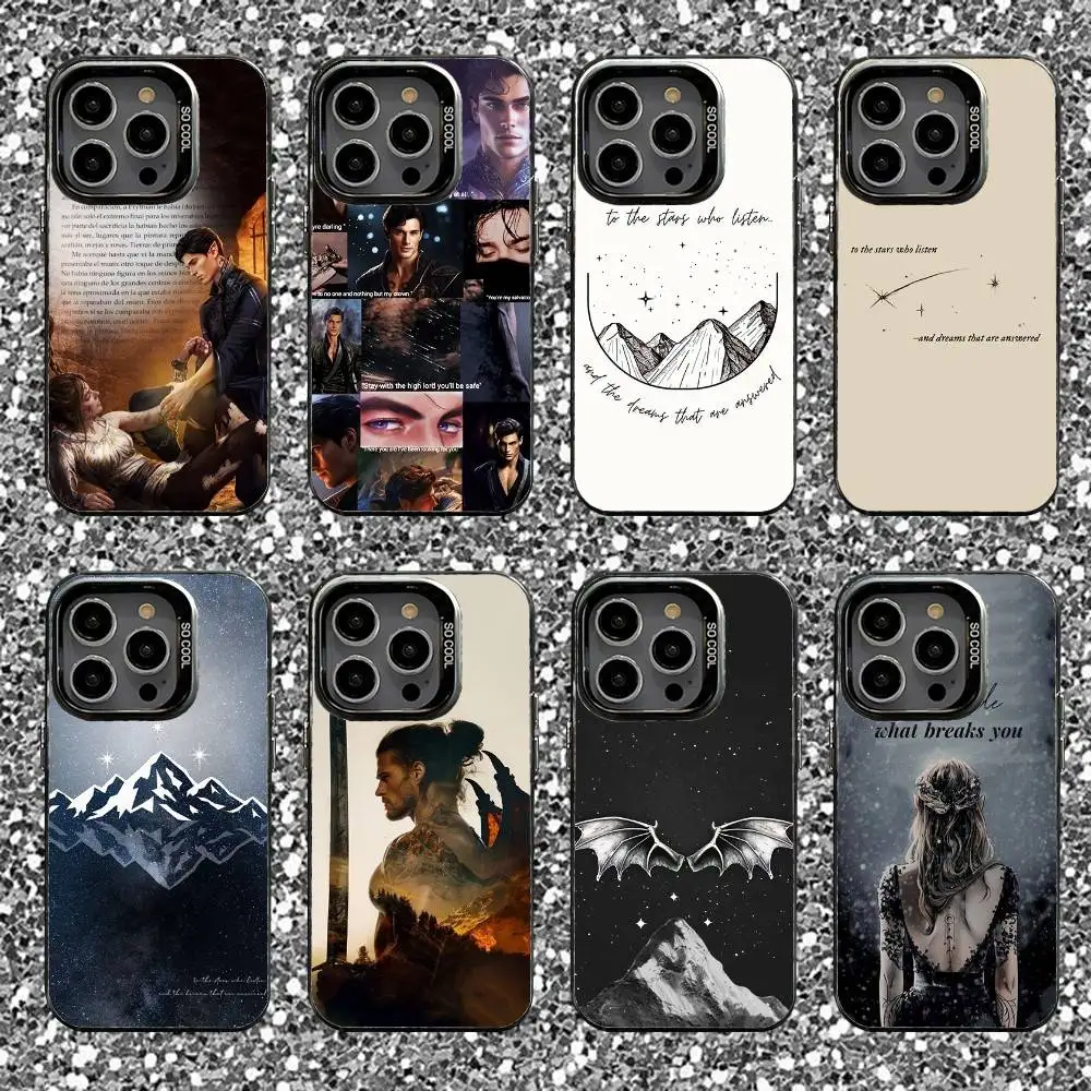 

A Court of Mist and Fury Phone Case For iPhone 16,15,14,13,12,11,Pro,XS,Max,Plus,Mini,SE Black Candy Matte Shockproof Cover