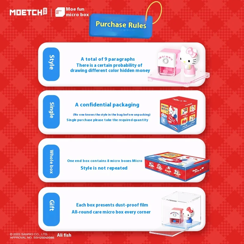 5 ซม.HelloKitty Micro กล่อง KT แมวกล่องตาบอดเครื่องประดับทําด้วยมือไวนิล Face ตุ๊กตาน่ารักของเล่นสําหรับสาวอินเทรนด์ชุดเครื่องเขียนของขวัญ