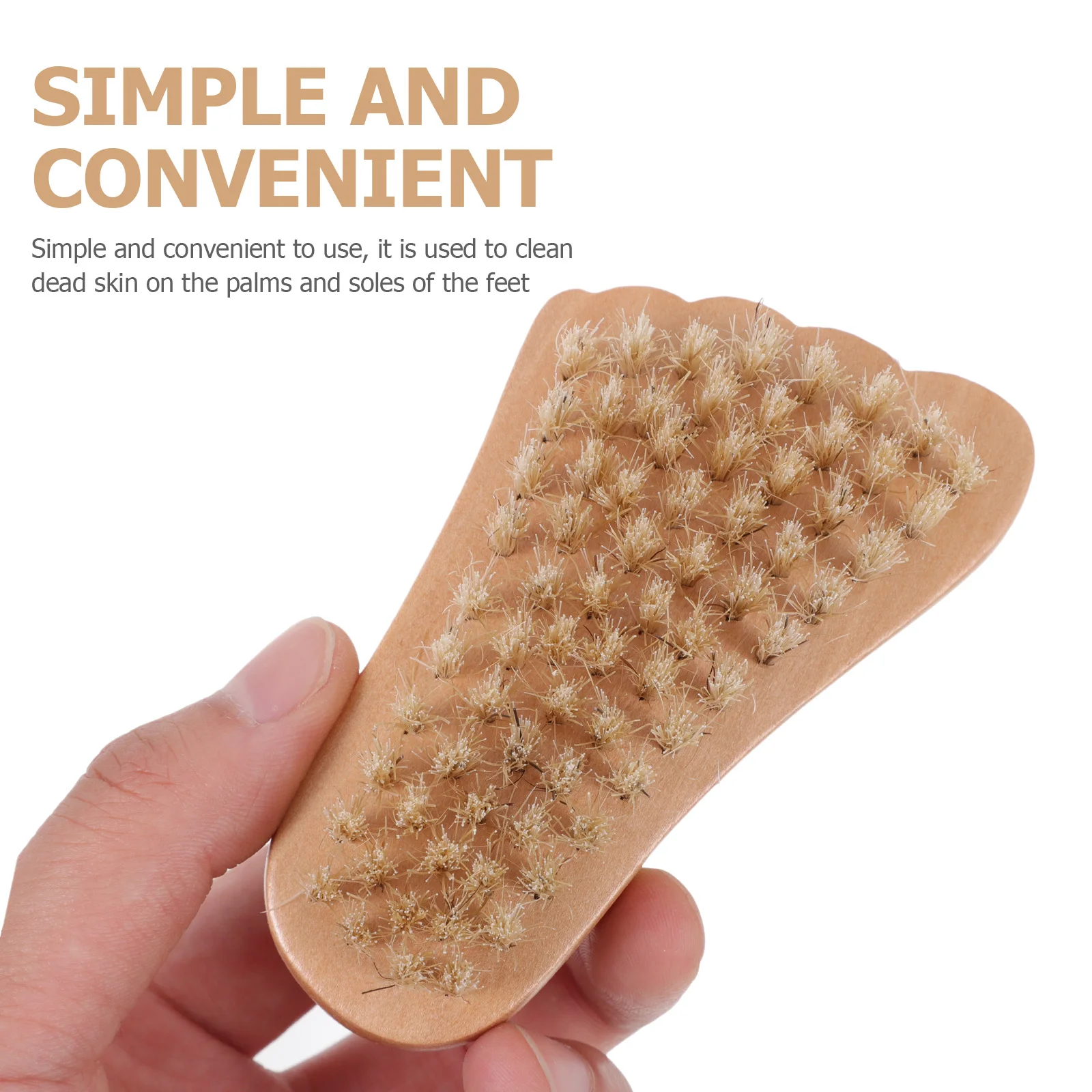 Szczoteczka do paznokci z wysokiej jakości drewna i włosia naturalnego do usuwania martwego naskórka, do czyszczenia paznokci, pedicure, manicure, szczotka do szorowania, przenośna szczoteczka do paznokci.