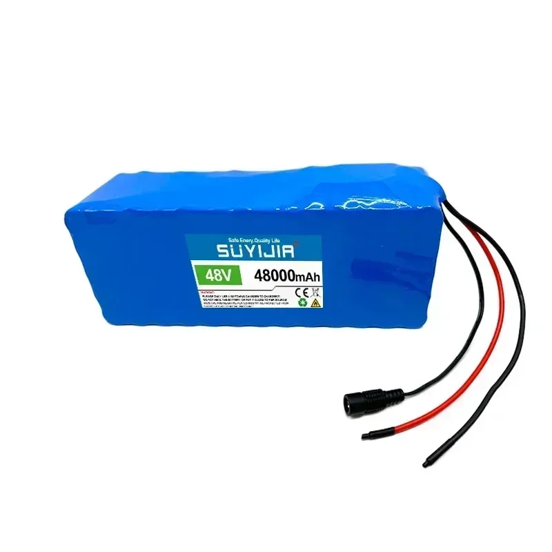 Original 13S5P48V 48000mah18650 rechargeable lithium battery 1000W scooter battery pack electric bicycle battery +54.6V charger