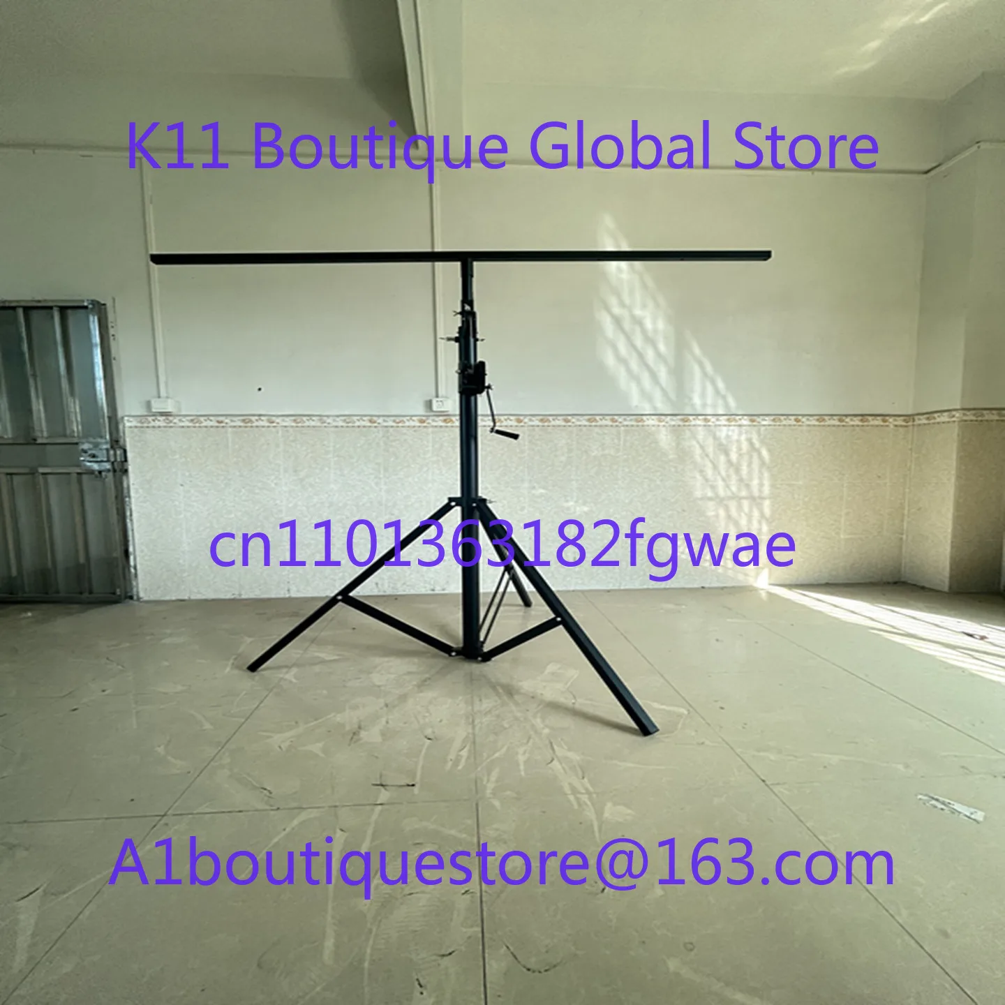 Lighting Adjustable Tripod Stand with Top T Bar for Stage Light Bracket Height Adjustment 4.5 M