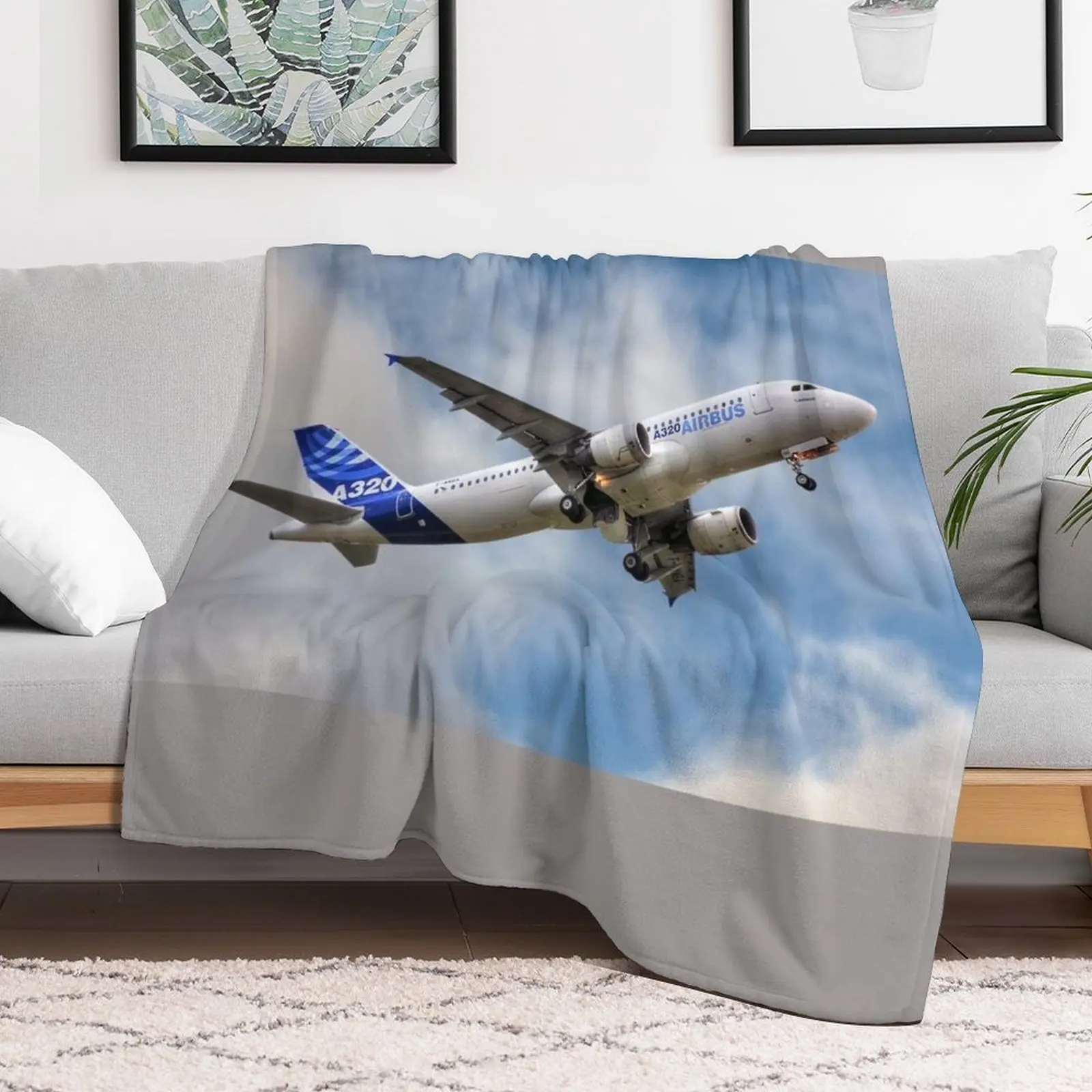 Airbus A320 Throw Blanket Tourist Designers Blankets