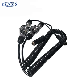 5M Extension Cable aviation head spiral coil cable five-core trailer spring cable semi-trailer traction cable reversing vid