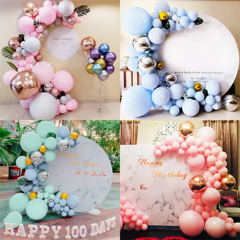 Accessori per palloncini Catena per palloncini Nastro a strisce Palloncini per colla Facile legatura Clip per annodare Matrimonio Compleanno Arco