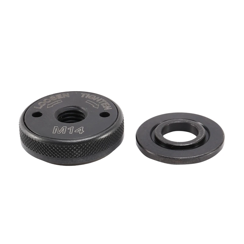 New 2Pcs M14 Thread Inner Outer Flange Nut Set Quick Release Nut Power Replacement For  Makita Angle Grinder